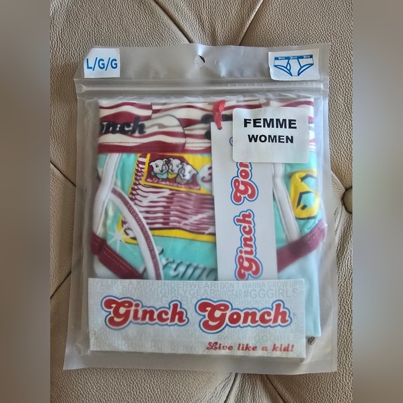 Ginch Gonch Love Bacon Panties Briefs Underware Live Like A Kid Size L - Picture 3 of 6